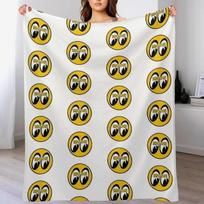 mooneyes one Throw Blanket Flannel Fleece Soft Warm Throw Blanket Size: 75*100cm, Weight: 230 GSM