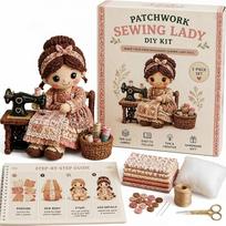 Mezganti močiutė Siuvanti ponia Patchwork DIY Kolekcijos Rinkinys Audinio Siuvimo Rinkinys Suaugusiems Pradedantiesiems A