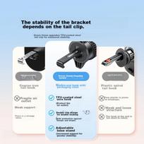 UGREEN Car Phone Holder, Car Navigation Mount, Air Vent Phone Stand, Multifunctional Clip Suitable for Apple IPhone 17