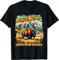 Cool Resist Save Our Parks Alt Us National Parks Unisex T-Shirt XXL