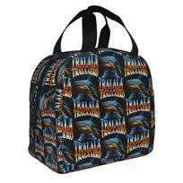 Italian Brainrot Tralalero Tralala Insulated Lunch Bags for School Office Meme Waterproof Cooler Thermal Lunch Box Women Men One Size