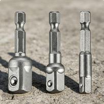 3 Pieces Impact Adapter Set Mo Steel Nestable Drive Kit HeavyDuty Ratchet Reducer for Silv 3PCS Short Rod