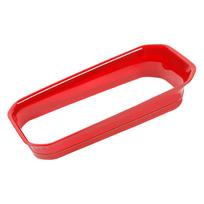 Car Holder Cup Cover for Jeep Compass    Gloss Black Inner Front Cup Holder Frame Decoration Cover Trim raudona