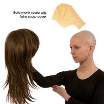Latex Bald Caps Head Wig Cap Thick Bald Cosplay Hat Fancy Dress Makeup Costume for Children Adults Halloween Party 1PCS
