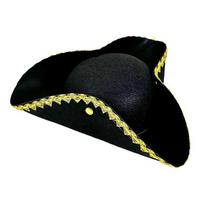 Jack Hat Cosplay Pirate Hat Stage Performance Adult Tricorn Hat Captain Hat  Costume Accessories Golden button