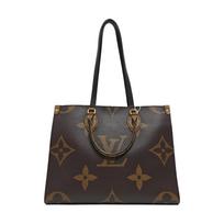 [Pre-Owned] Louis Vuitton Onthego MM 'Brown Giant Monogram/Brown Monogram Reverse Canvas' - Very Good #MFEMIQ ONE SIZE