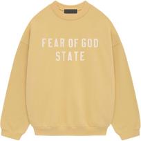 Fear of God Essentials Heavy Fleece Crewneck Amber Men Tops Yellow 192BT246233F L