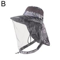 Outdoor Veil Fishing Hat Sun Protection Mosquito Prevention Style Mosquito Net Cap Travel Breathable Head Mesh Covers