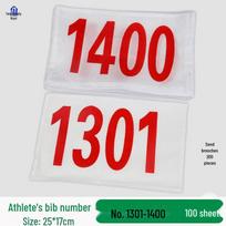 Sports Race Bib Number Set
