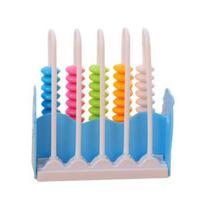 5-Digit Candy Color Abacus for Kids Educational Math Counting Tool for Elementary Students Portable Fun Learning Gift for Children A