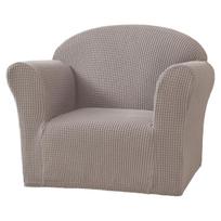 Elastic Fleece Kids' Sofa Cover: Solid Color Minimalist Protector for Small Sofas Single Piece