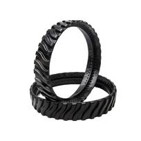 Compatible for MX8 Mx6 Pool Cleaner Wheel Track Pool Vacuum Parts Pool Cleaners Rubber Tire Track Replacement 2x 1 black