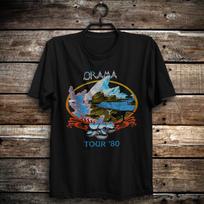Yes band Complete Drama Tour 1980 T shirt Trevor Horn , Steve Howe, Chris Squire S