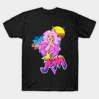 Jem and the Holograms T-Shirt Jerrica Benton Pizzazz Aja Leith Kimber Benton XXL