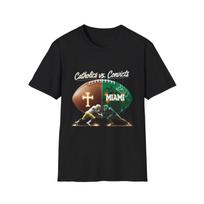 Catholics vs Convicts Unisex T-Shirt Notre Dame Fighting Irish Tee College XXXXL
