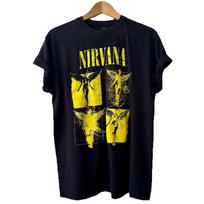 Nirvana Utero T-shirt 100% Lightweight Cotton Black Mens Unisex Fit Size L XXXXL