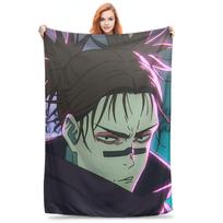 Choso JJk Manga Jujutsu Kaisen Red Blood Blankets Super Soft Flannel Sofa Throw Blanket for Couch Bedding Throws Bedspread Quilt Size: 75*100cm, Weight: 230 GSM