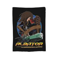 Space Pirate Captain Harlock Albator Velvet Blanket UltraSoft Portable Throw for Bed Travel AutumnWinter Bedspread Size: 75*100cm, Weight: 230 GSM