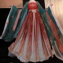 Women Oriental Fairy Princess Tang Dynasty Cosplay Stage Costumes Hanfu Dress Outfit Ancient L žalia
