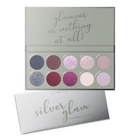 Claresa silver glam paleta 10 cieni do powiek 12g