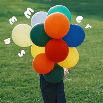 Birthday Balloon, Children's Decoration, Birthday Scene Setup, Happy Atmosphere Props, 10-Inch Vintage Balloon with Ribbo