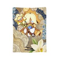 Hollyberry Cookie Blanket Fleece Print Cookie Run Kingdom Portable Super Soft Throw Blanket for Sofa Car Bedspreads Size: 75*100cm, Weight: 230 GSM