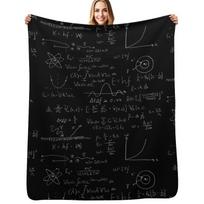 Quantum physics Throw Blanket Plush Fuzzy Cozy Blanket for Couch Sofa Size: 75*100cm, Weight: 230 GSM