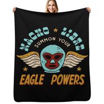 NACHO LIBRE Essential . Throw Blanket Shaggy Furry Soft Blanket for Bedroom Living Room Size: 75*100cm, Weight: 230 GSM