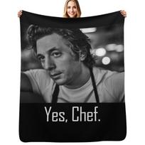 Yes Chef - The Bear (Carmy) Throw Blanket Modern Design Soft Blanket for Home Decor Size: 75*100cm, Weight: 230 GSM