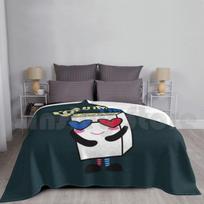 Popcorn Time Blanket For Sofa Bed Travel Popcorn Movie Cinema Movies Film Food Corn Cute Snack White Movie Time Size: 75*100cm, Weight: 230 GSM