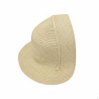 Half Hat Base Handmade Bonnet Lightweight DIY Woven Blank for Crafters, Tea Parties, Natural