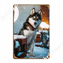 Husky Freeze Metal Sign Pub Wall Plaque Home Design Tin Sign Posters 20X30CM