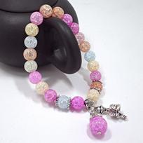 S486 crystal bracelet popcorn stone bracelet women's fringed jewelry fashion handmade beaded hand jewelry