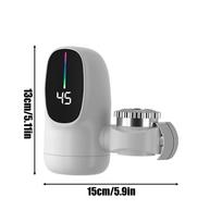 Instant Electric Water Heater Faucet for Kitchen 3000W Tankless Fast Heating Tap Water Faucet with Temperature Display For EU/US