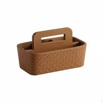 Nuotolinio valdymo pultelių laikiklis Odinis Modernus Stilingas Kavos staliukas Svetainei, Prieškambariui Light Brown Woven brown