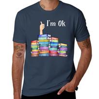 National Reading Day Reading Book Lovers Im Ok National Book Lovers Day Tshirt Large Size Short Sleeve Tshirt S