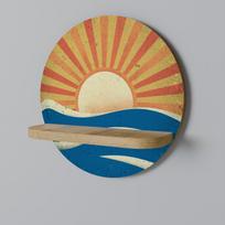 Sunny slide round shelf