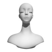 Mannequin Head with Shoulders Luxury Look Display Smooth Jewelry Bust