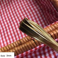 3/5mm Ilgis 50cm Rankų darbo Diržo Medžiaga Drabužių Aksesuarai Lėlių Juosmens Diržai Vaikų Edukaciniai Žaislai 3mm auksas