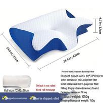 JINGRUIXIANG Butterfly Shape Memory Foam Cervical Pillow