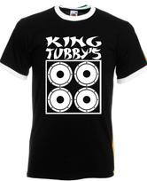KING TUBBY'S TRIBUTE RINGER T-SHIRT (FOL Branded reggae dub sound system Tubby) Unisex T-Shirt L