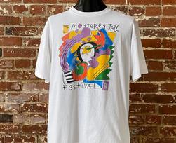 Monterey Jazz Festival Short Sleeve Unisex Cotton T-Shirt All Size Unisex T-Shirt S