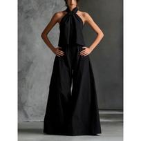 Summer 2026 Women's Loose Sleeveless Top + Wide-Leg Pants Two-Piece Set Extra Large juoda
