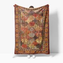 Vintage Ethnic Kilim Rug Moroccan Boho Bed Throw Blanket Decorative Cushion Cover Home Decor 75x100cm