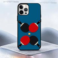 Table Tennis Racket Ping Pong BALL Phone Case For IPhone 14 16 17 13 12 11 15 Pro Max Plus For Magsafe Wireless Charge Cover iPhone11PRO