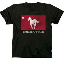 New Authentic Deftones Worldwide Star White Pony Band TShirt Around The Fur Unisex T-Shirt S įvairiaspalvis