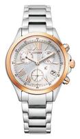 xC Watch Solar Powered Chronograph 10 ATM Water Chronograph Sapphire Crystal Simple Adjust Silver Pink Gold [CITIZEN] (Eco-Drive / / Resistant)
