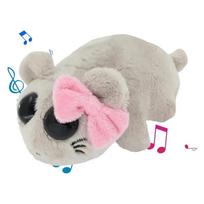 Sad Hamster Plush Toy Kawaii Stuffed Animal Funny Meme Doll Cute Gift for Kids Children Christmas Birthday Present gray