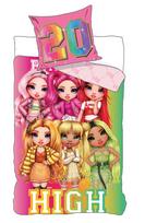 Cotton bedding 160x200 rainbow high