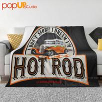 I Don’T Snore I’M Dream I’M A Hot Rod Ultra-Soft Blanket Quilt Winter Sofa Cover Bed Covers Size: 75*100cm, Weight: 230 GSM